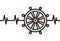 Ship rudder heartbeat, wheel ship, ship steering