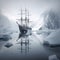 Ship\\\'s Encounter with Antarctic Icebergs