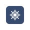 Ship steering wheel icon. Captain rudder sign. Sailing symbol. Flat web icon.