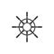 Ship wheel icon