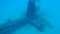 Ship wreck Hilma Bonaire island caribbean sea underwater 1080P video
