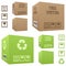 Shipment Cardboard Boxes Set