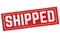 Shipped grunge rubber stamp