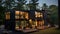 Shipping Container House, Modern 2-Floor Home Redefining Sustainable Architecture, Black, Innovative