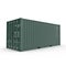 Shipping container isolated on white. 3D illustration