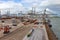 Shipping container terminal in the Port of Rotterdam, The Netherlands, September 6, 2015