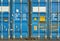 Shipping Container Texture Detail and closeup photo