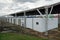 Shipping Container that were place at the race track are being used to house and isolate the homeless during the Coronavirus outbr