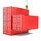 Shipping containers with crane hook