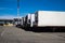 Shipping containers waiting to be delivered to customers