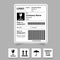 Shipping label barcode template