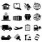 Shipping and logistics icons