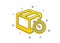 Shipping tracking icon. Delivery timer. Vector