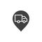 Shipping tracking vector icon