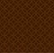 Shippo grid pattern in brown color. Japanese decorative seamless background.