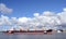 Ships in the Baltic sea port Klaipeda