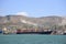 Ships are being unloaded at the seaport. Russia, Novorossiysk, July 22, 2019