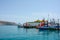 Ships in Los Cristianos port, Tenerife, Spain