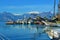 Ships in the old harbor in Antalya in Turkey