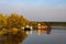 Ships on Pripyat river, Chernobyl exclusion zone