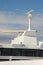 Ships radar system on an oceangoing ship