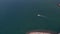 Ships at sea from a drone off the coast of Batumi, Adjara, Georgia