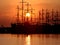 Ships silhouettes . Turkey,Antalya