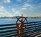 Ships Wheel on Pier