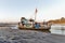 Shipwreck Awash on Beach