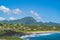 Shipwreck beach as viewed from Poipu point on island of Hawaii