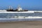 Shipwreck on a beach, Skeleton Coast