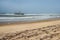 Shipwreck on beach, Skeleton Coast, Namibia