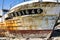 Shipwreck in Camaret-Sur-Mer on the French Atlantic coast.