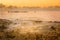 Shipwreck of the Gamma on the Cayman Islands at sunrise