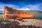 Shipwreck standing on the coast, Iceland