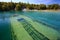 Shipwreck underwater in lake Huron, Tobermory