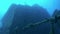 Shipwreck underwater in Red Sea Egypt.