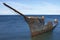 Shipwreck on the waterfront of Punta Arenas, Chile