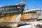 Shipwrecks in Camaret-Sur-Mer, French Atlantic coast