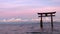 Shirahige tori in Lake Biwa in Japan