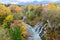 Shirahige Waterfall in autumn forest