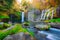 Shiraito waterfall in the south western foothills of Mount Fuji, Shizuoka, Japan