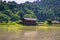 Shirakawa-go - May 27, 2019: The rice fields in the village of Shirakawa-go, Japan