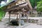 Shirakawa Hachiman shrine in Shirakawago, Gifu, Japan. a famous historic site