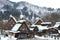 SHIRAKAWA, JAPAN - JANUARY 18: Tourists visit old village on JAN