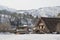 Shirakawago, Japan historic winter village.