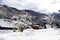 Shirakawago, Japan historic winter village.