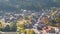 Shirakawago village Gifu Japan time lapse in autumn foliage