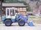 Shirakawako, Japan - April 15, 2018 : Snow Loader require a chain on the wheel to prevent slipping