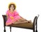 Shirley Temple Impersonator Sitting Pretty